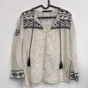 Zara embroidered tunic.